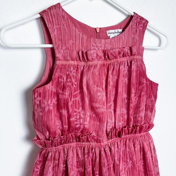 Chasing Fireflies Rose Crinkle Dress Girls 8 Party Holiday Fairy - Picture 2 of 13
